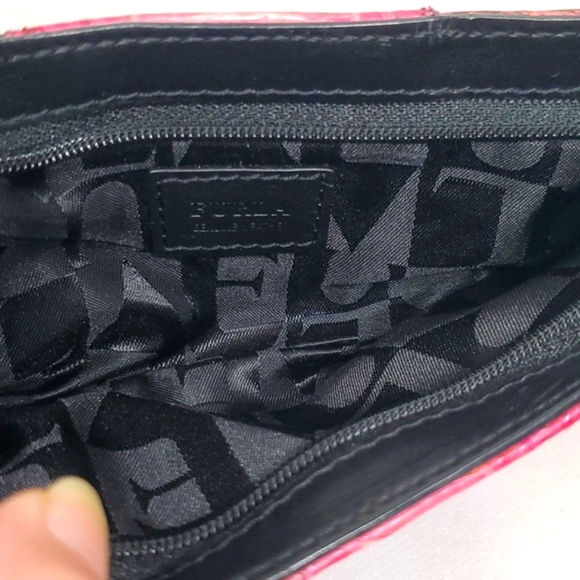 Furla RARE pink bow wristlet EUC - Picture 6 of 8